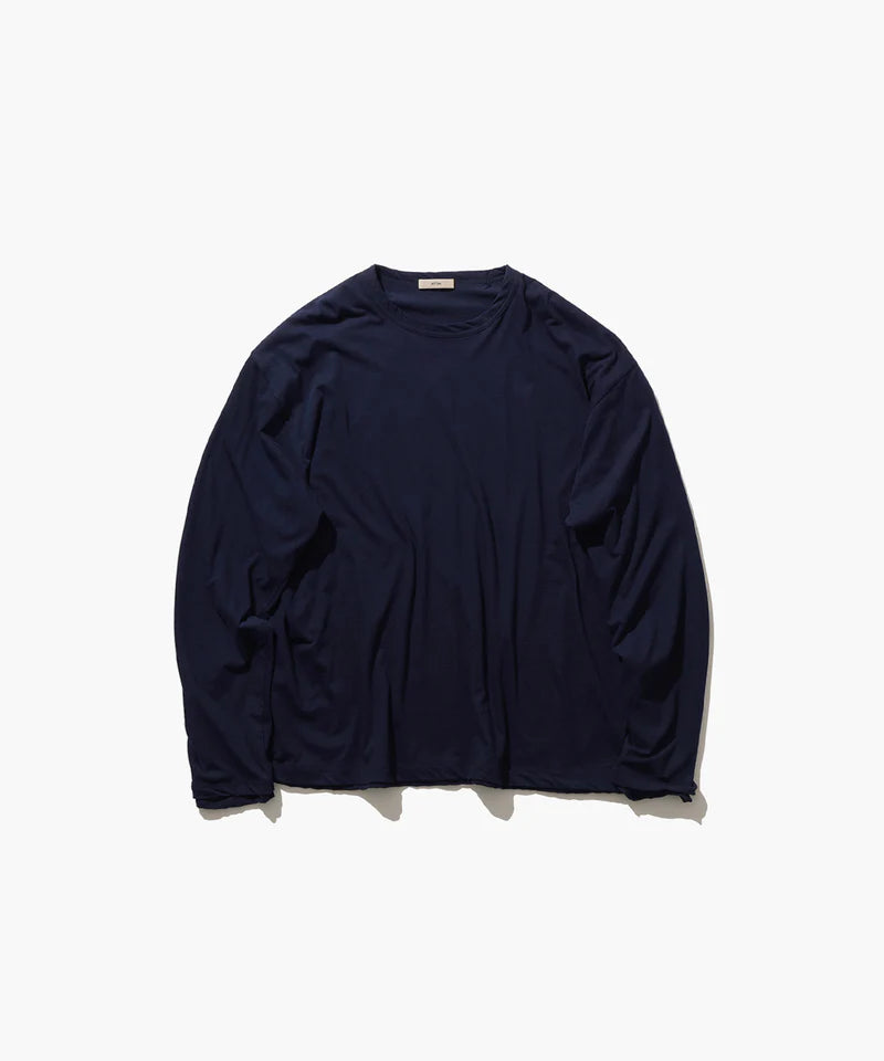 ATON 26AW FRESCA | LAYERED CREW NECK PULLOVER